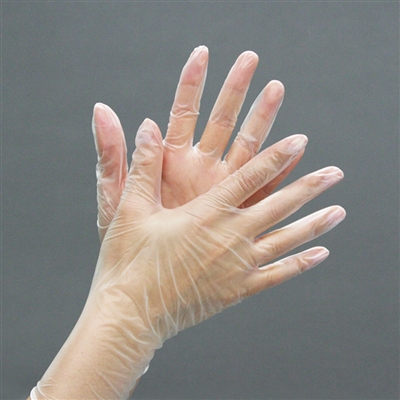 使い捨てプラスチック手袋ソフト M 100枚(M ：全長24ｃｍ×手のひらの幅