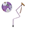 すべりにくい杖 伸縮折りたたみ式 紫花